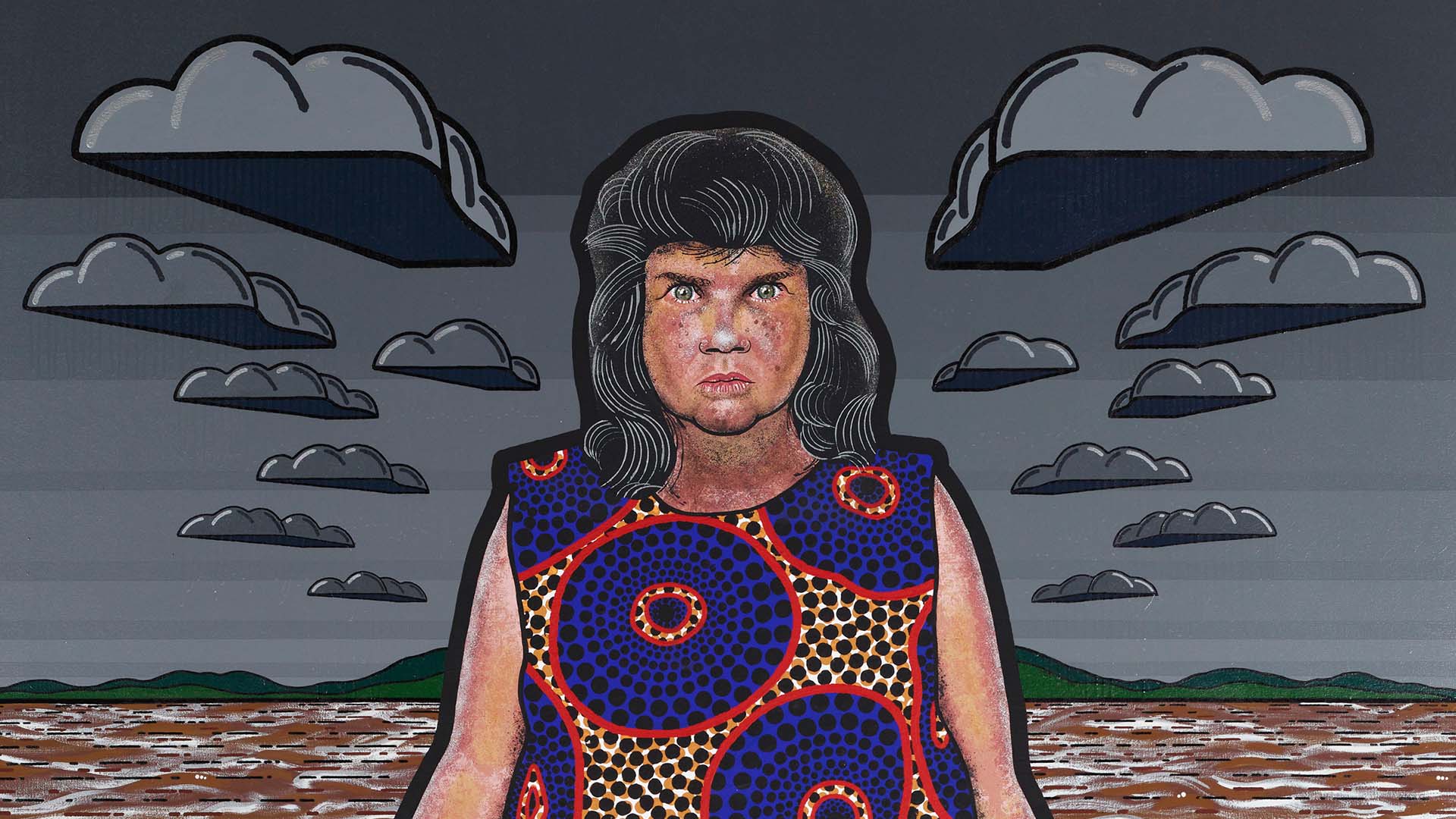 Blak Douglas' Portrait of Artist Karla Dickens in the Lismore Floods Has Won the 2022 Archibald Prize